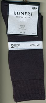KUNERT - Socke Comfort Wool, 2 Paar Socken im Doppelpack, KUNERT 870400